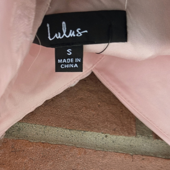 Lulus Forever Be Blush Pink Floral Jacquard Ruffled Maxi Dress Small - Picture 4 of 4